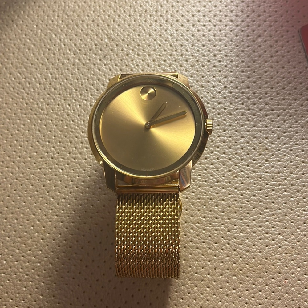 Movado bold gold watch